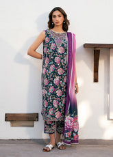 Hazel By Bin Ilyas Embroidered Lawn 3 Piece Unstitched Suit BI25HPE BHS-76A